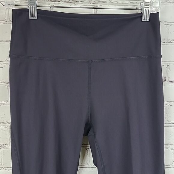 Fabletics Gray Ruched Leggings Powerform Foldover PureLuxe Pink Mesh Women's M - Picture 4 of 9